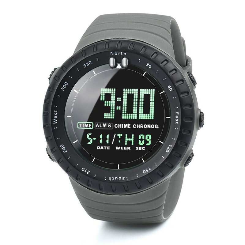 2023 Fashion Men'S Watch Led Digital Watches orologio da polso da uomo orologi sportivi elettronici orologio sportivo digitale rotondo muslimah