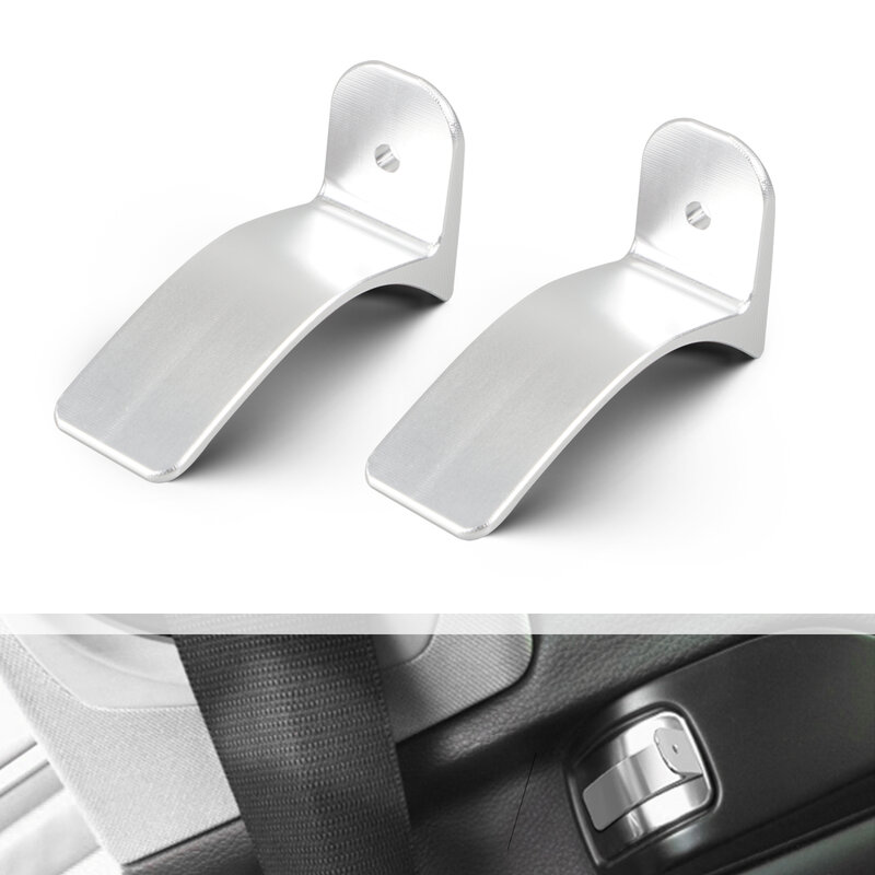 Extensor de fijación para cinturón de seguridad, accesorio de aluminio negro/plateado para BMW E92 2007-2013
