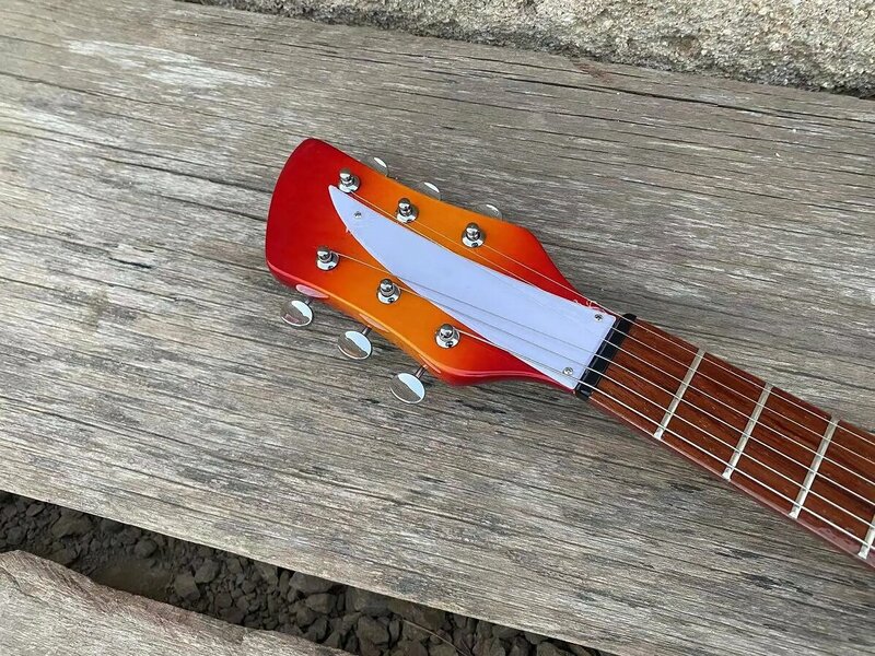 325 F-hole Semi Hollow Body Electric Guitar, New Tailpiece Bridge, Cherry Sunburst Color, Chrome Hardware,Free Shipping Guitarra