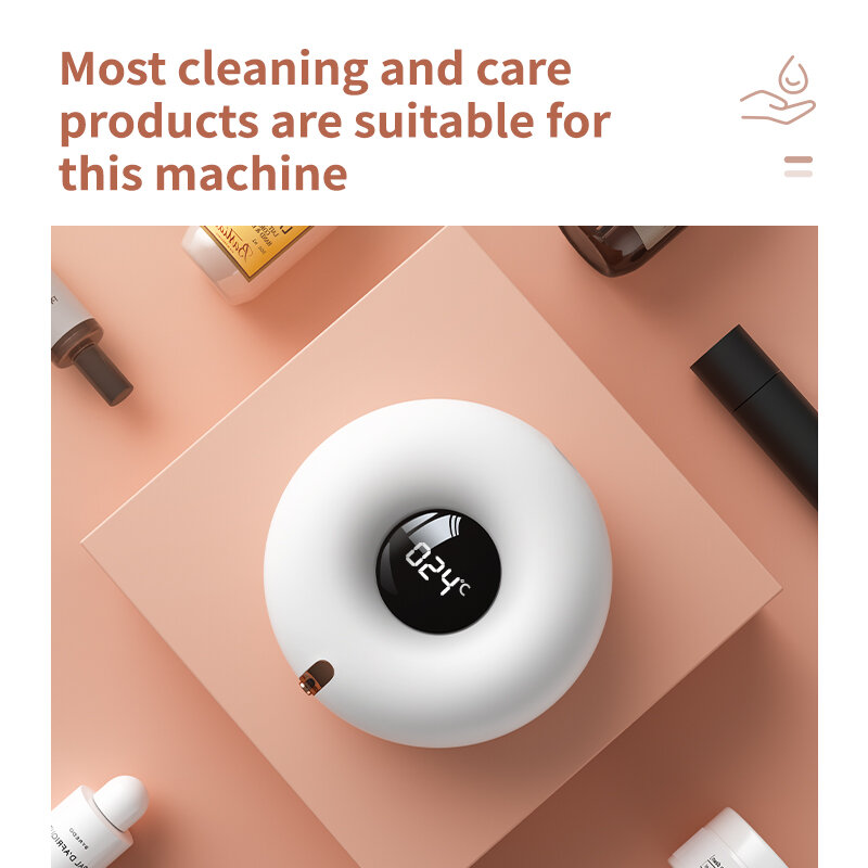 Dispensador automático de jabón de espuma para el hogar, dispositivo desinfectante de manos, montado en la pared, recargable, 1/3 piezas