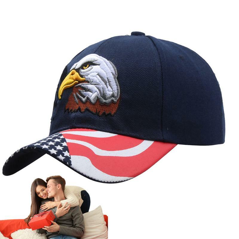 Flaga czapki baseballowe fajny oddychający orzeł i flaga moro czapka typu Trucker kapelusz przeciwsłoneczny na zewnątrz czapki sportowe patriotyczne haftowane