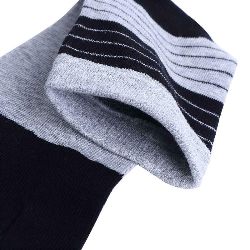Comfortable Deodorant Cotton Breathable Middle Tube Casual Man Socks Socks With Toes Stripe Hosiery Five Finger Socks