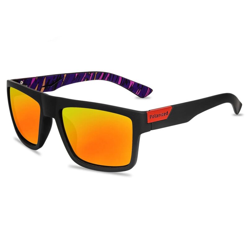 Kacamata hitam terpolarisasi pria wanita, 2023 persegi klasik olahraga luar ruangan memancing perjalanan warna-warni kacamata matahari UV400
