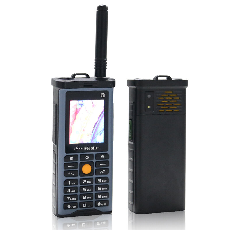 Téléphone portable extérieur robuste, grande puissance, longue antenne en veille, bon signal, 4 cartes SIM, boîte 3D, haut-parleur, Ebook, Whatsapp, torche