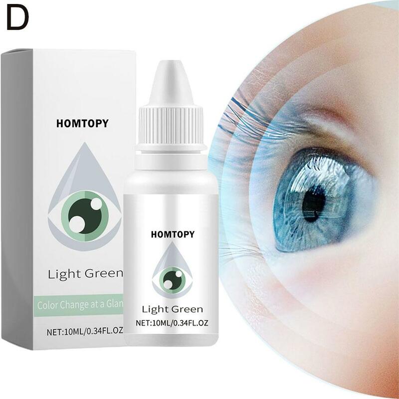 Luz verde cor mudando colírio, mudar a cor dos olhos, clarear e iluminar o seu olho líquido cuidados, Dropshipping, 10ml