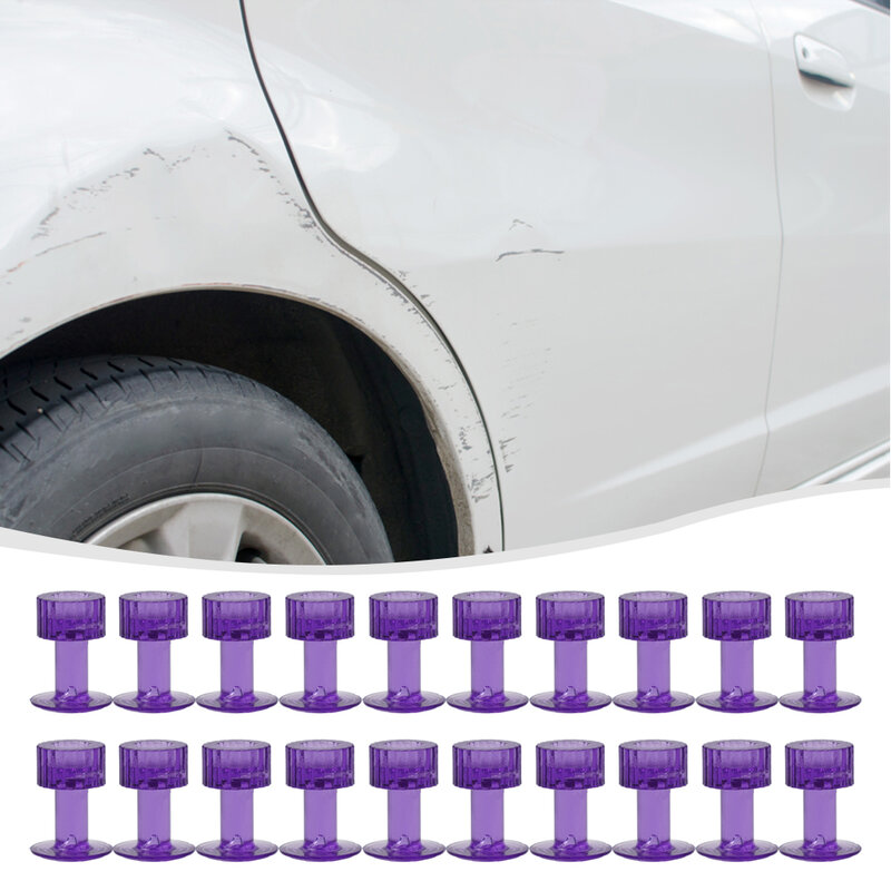 Brand New Car Rapair Tools Dent Repair Kit Car Dent Puller 50pcs Multiple Purposes Nylon Purple Widely Application