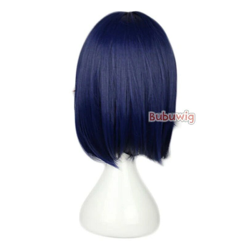 Bubuwig syntetyczne włosy zabij La zabij Ryuko peruka do Cosplay kobiety 40cm niebieskie mieszane czerwone proste syntetyczne Anime peruki żaroodporne