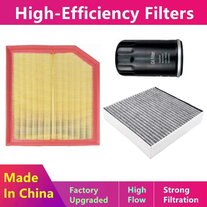 3 buah/Set Filter untuk few Hongqi Hs7 2.0t 3.0t/minyak, Filter Nacelle udara/suku cadang otomotif