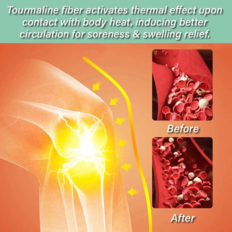1 par de auto aquecimento joelheiras cinta esportes joelheira compressão tormalina apoio no joelho para artrite alívio da dor conjunta recuperação