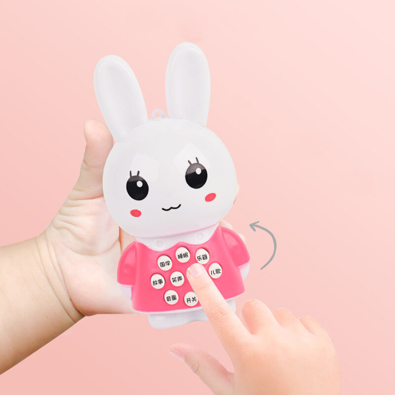 Children's Mini Rabbit Early Learning Machine Multi-function Baby Story Machine 0-6 Years Old Baby Puzzle Learning Music Toys
