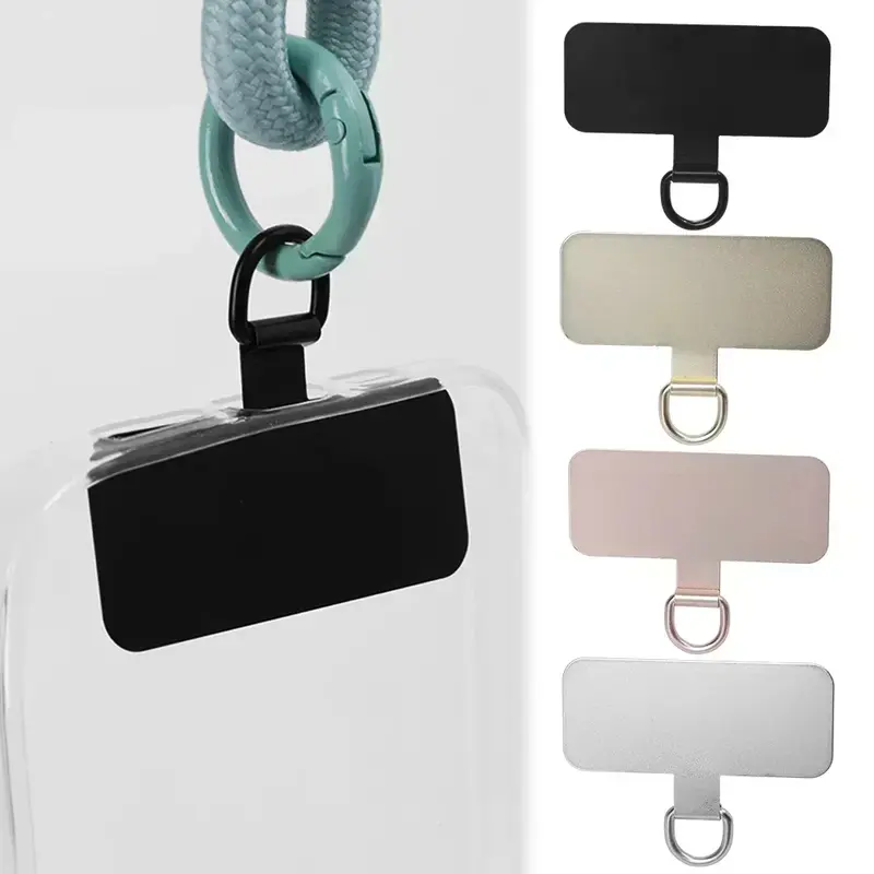 Universal Luxus Metall Telefon Lanyard Dichtung Patch robuste ultra dünne Handy Sling Seil Karte Clip Snap Strap Hang Cord Tab