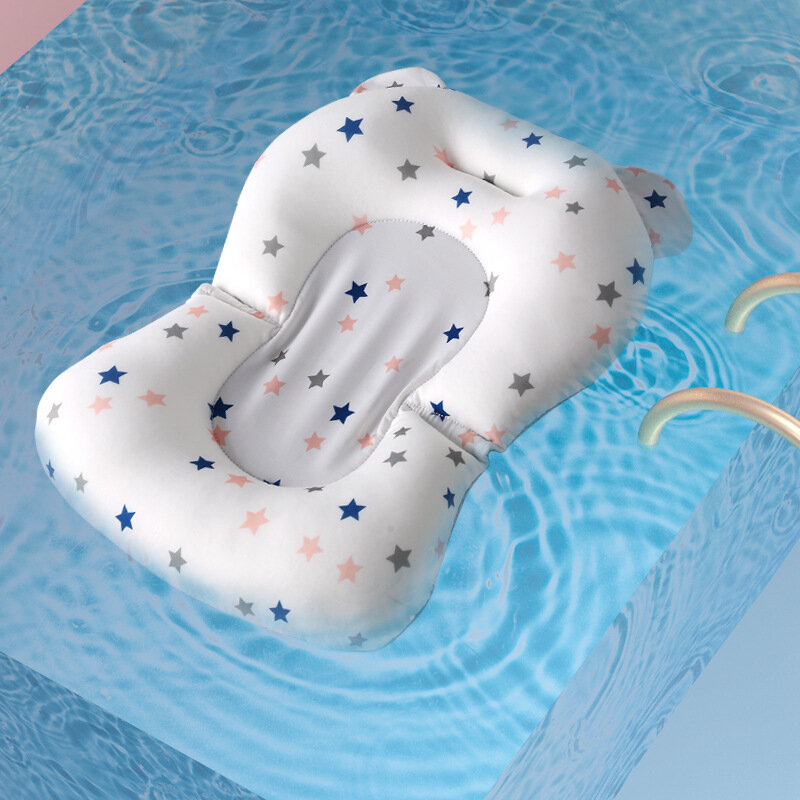 Tappetino di supporto per sedile del bagnetto tappetino e sedia per vasca da bagno pieghevole cuscino per vasca da bagno neonato cuscino per il corpo morbido e confortevole antiscivolo per neonati