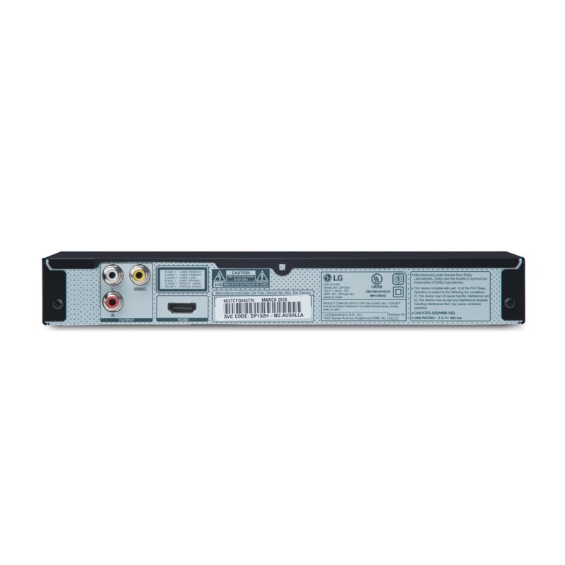 DVD Player Full HD Upscaling, Traditional DVD Playback, USB Playback, HDMI Out, USB Direct Recording, with Remote Control Black