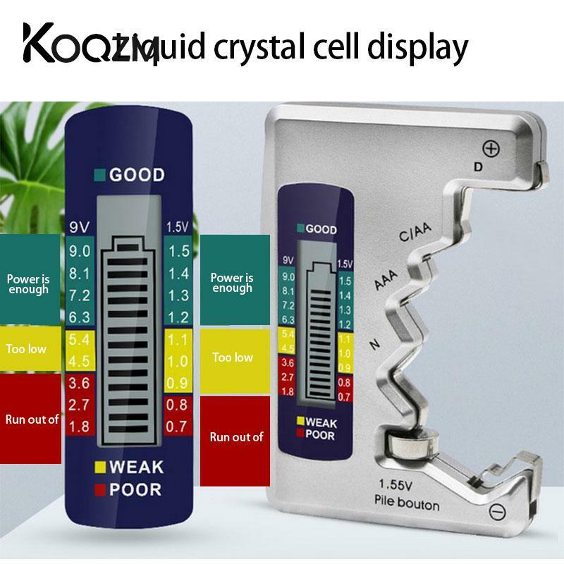 Probador de batería Digital Universal, pantalla LCD C, D, N, AAA, 9V, 1,5 V, Detector de comprobación de capacidad de celda de botón, herramienta de diagnóstico de capacitancia