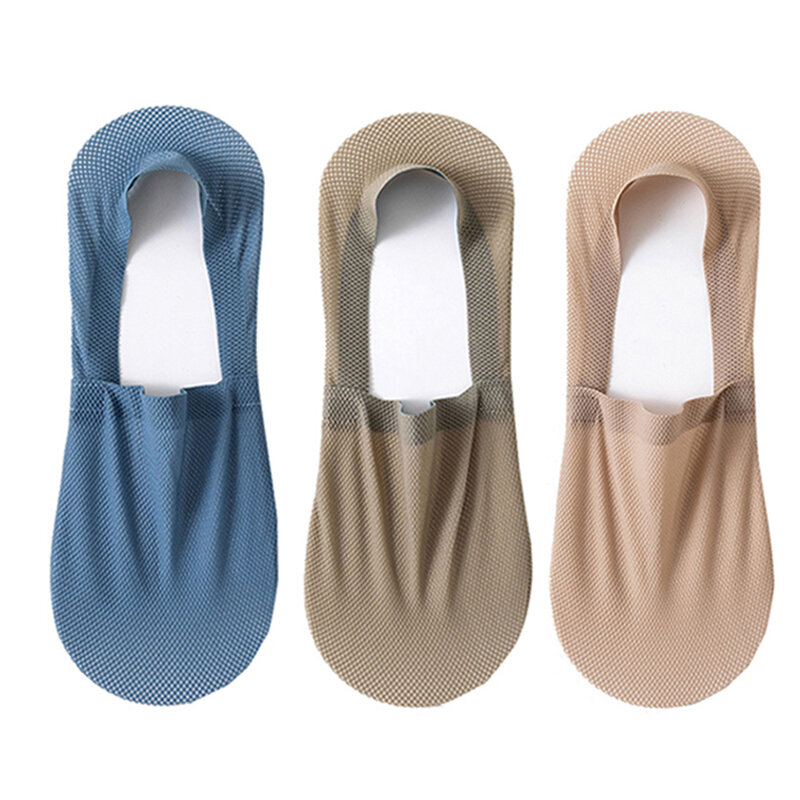 3 paare/los Männer Boots socken Mode Sommer dünne unsichtbare Socke atmungsaktiv weich lässig sox hochwertige elastische Mesh sokken meias