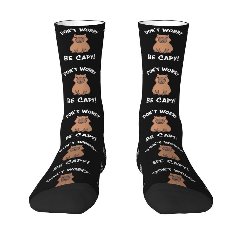Capy Capybara-Calcetines de vestir con estampado 3D para hombre y mujer, calcetín Unisex, novedad