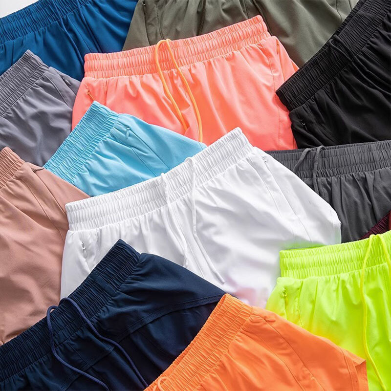 Shorts esportivos de verão feminino, duas peças antireflexo, estilo fino, respirável e secagem rápida, casual ao ar livre, correndo, férias