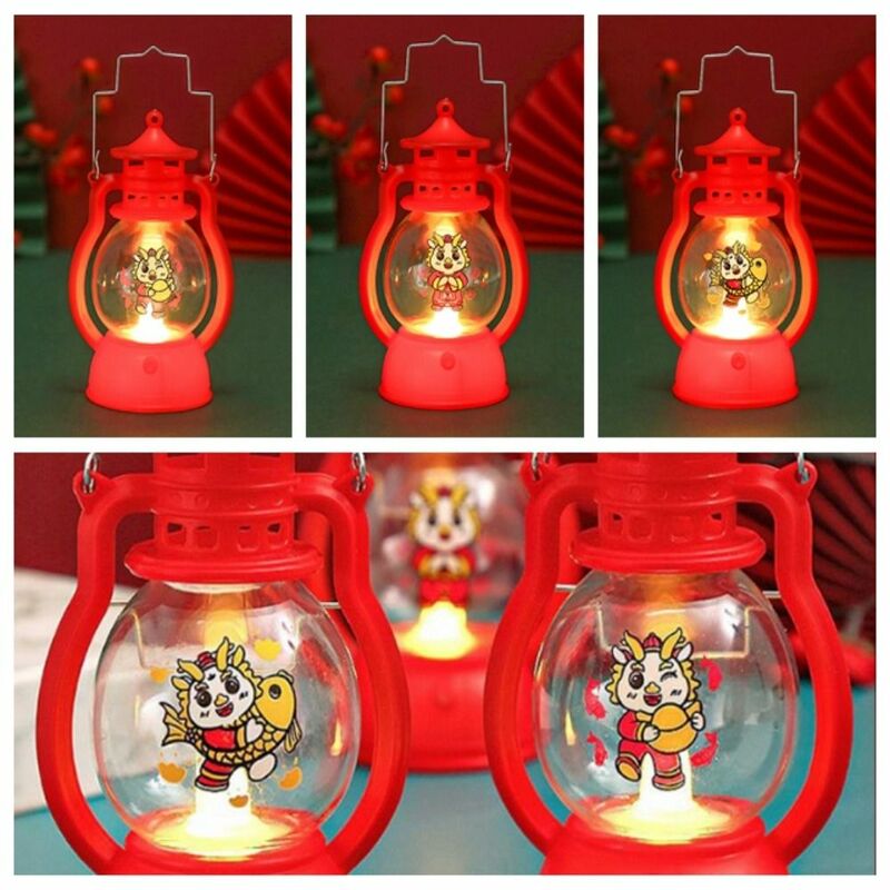 Lampu lilin elektronik LED, lampu gantung genggam, lentera angin Tahun Baru bercahaya, lampu Festival Musim Semi China