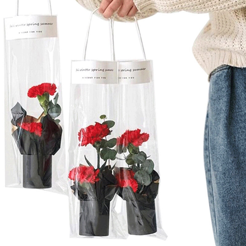Flower Bucket Round Hug Bucket Gift Box Bouquet Packaging Cylindrical Flower Box DIY Wedding Valentines Day Gift 6.5*7.5CM