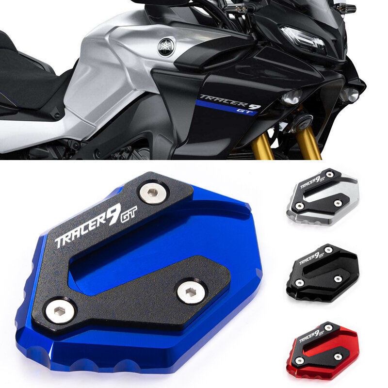 Voor Yamaha Tracer 9 Gt Tracer 9/Gt Tracer9gt 2021 2022 Accessoires Side Stand Extension Pads Vergroten Stand Plaat expander