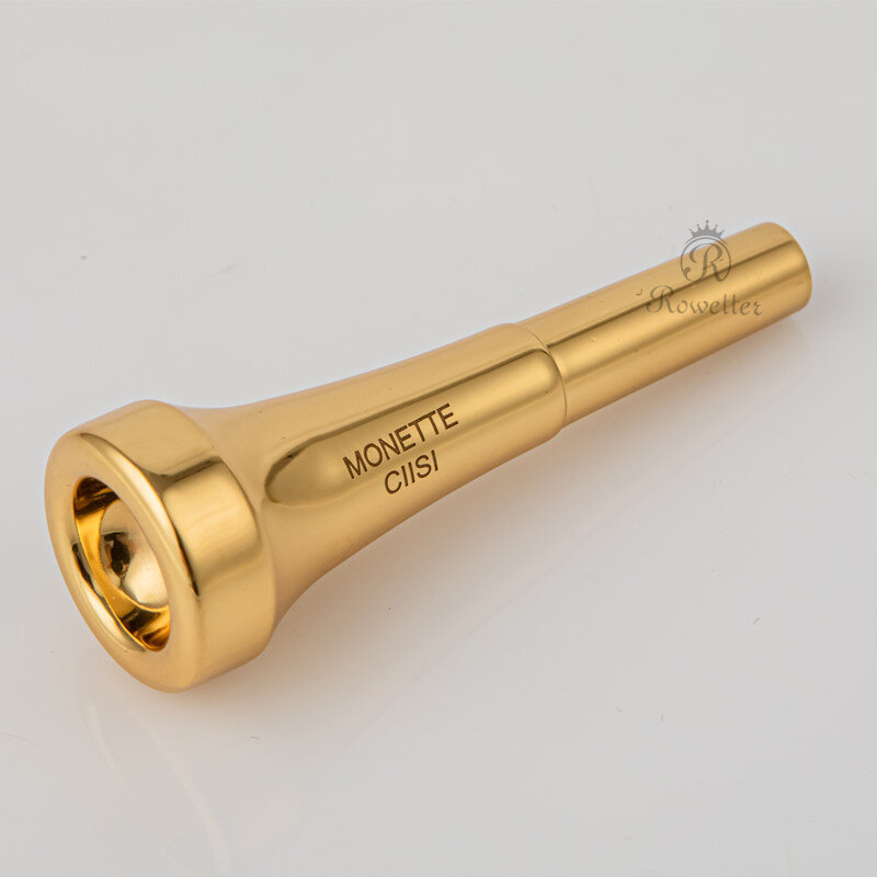 Boquilla de trompeta Monette Bb, 7C, 5C, 3C, tamaño Pro, instrumentos musicales de latón de cobre chapados en plata/oro, accesorios de trompeta
