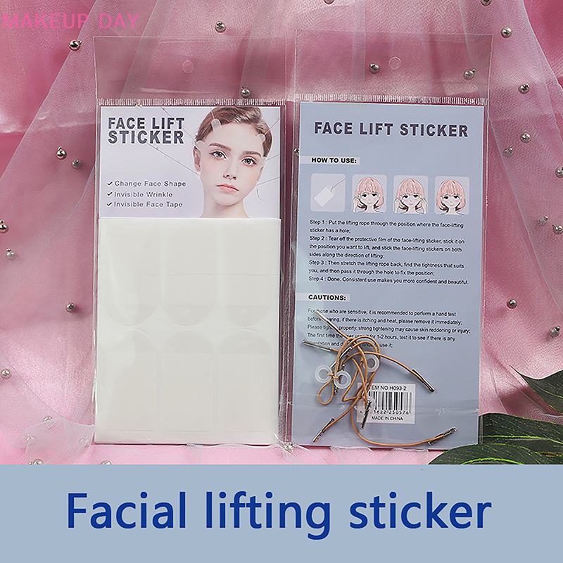 18Pcs Invisible Thin Face Stickers V-Shape Fast Lifting Facial Lift Up Neck Eye Double Chin Wrinkle Makeup Tape