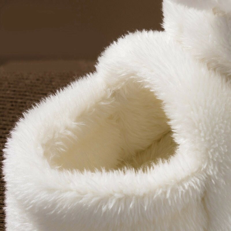 2023 Cute Plush Animal pantofole donna Lovely Bunny Rabbit Slides Indoor Bedroom Platform pantofole Fluffy Furry Soft Sole Shoes