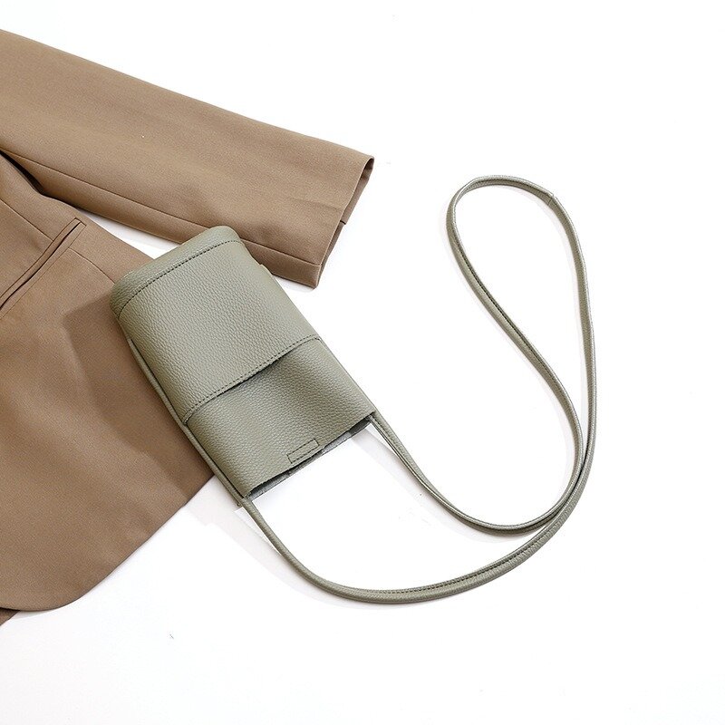 حقيبة هاتف من الجلد الناعم للنساء ، حقيبة صغيرة متقاطعة مع الجسم ، حقائب دلو لطيفة متعددة الاستخدامات ، حقائب يد للسيدات ، جديدة عصرية ، أحادية اللون ،