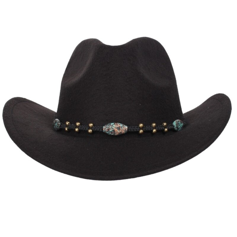 Fasce per cappelli con perline per cappello da cowboy Fedora Accessori per fasce per panama Fascia per cappello Unise