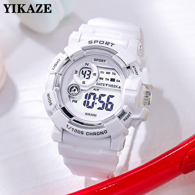 Yikaze Mode Sport uhren Männer Frauen Digitaluhr wasserdichte leuchtende Wecker elektronische Armbanduhr für Kinder Kinder