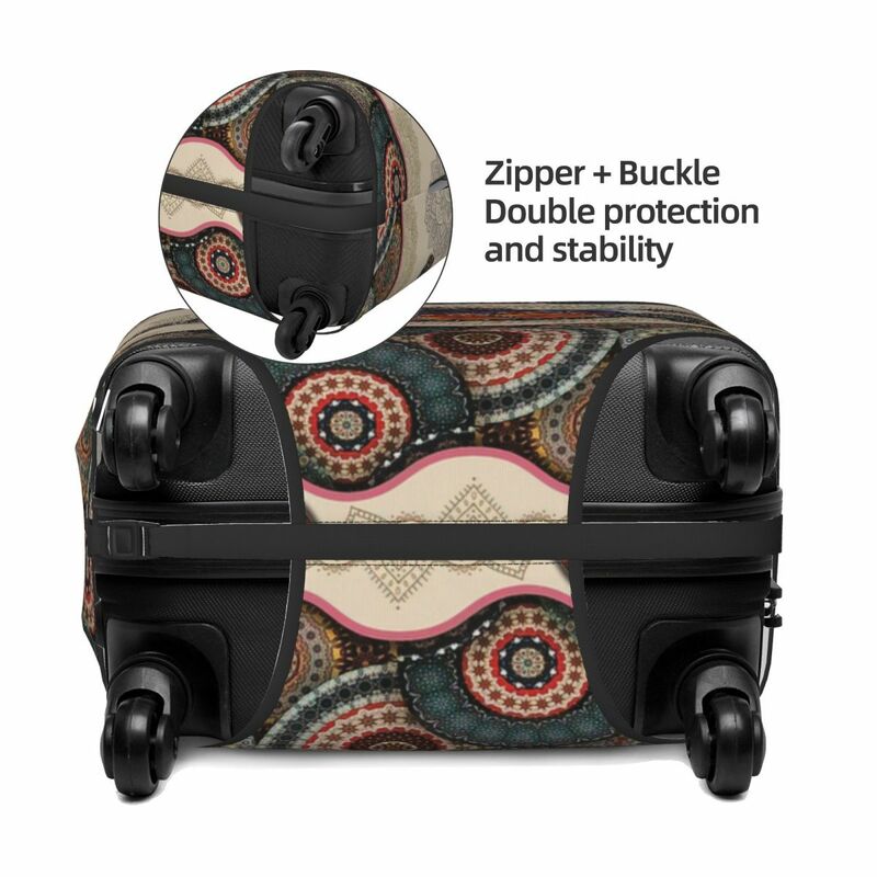 Tartaruga Mandala Vintage Imprimir Bagagem Protetora Poeira Cobre Elastic Impermeável 18-32 polegada Suitcase Cover Viagem Acessórios