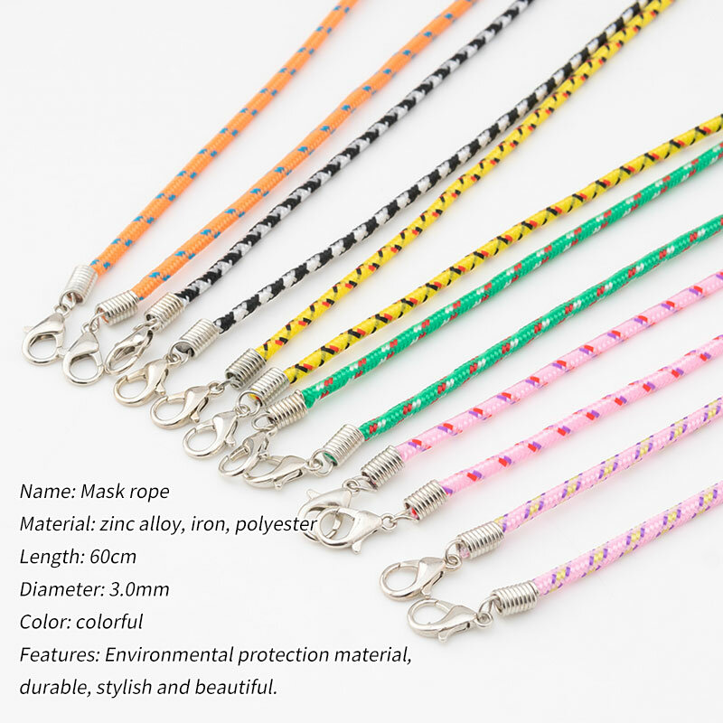 Beautiful Mask rope  10pcs/bag  60cm*3mm Polyester