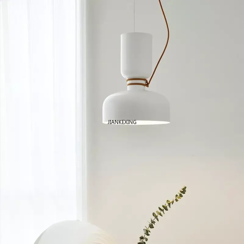 덴마크 디자이너 크리에이티브 아트 샹들리에, 레스토랑 침실 펜던트 조명, 단조 철제 전등갓, LED 실내 장식 조명