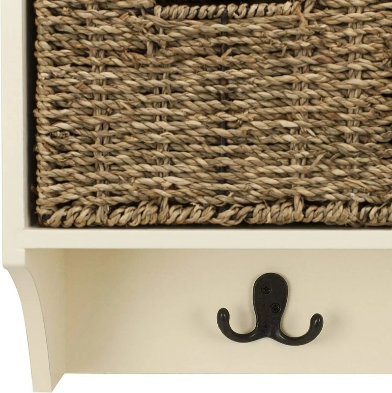 Home Collection Finley Hanging 3 Basket Wall Rack