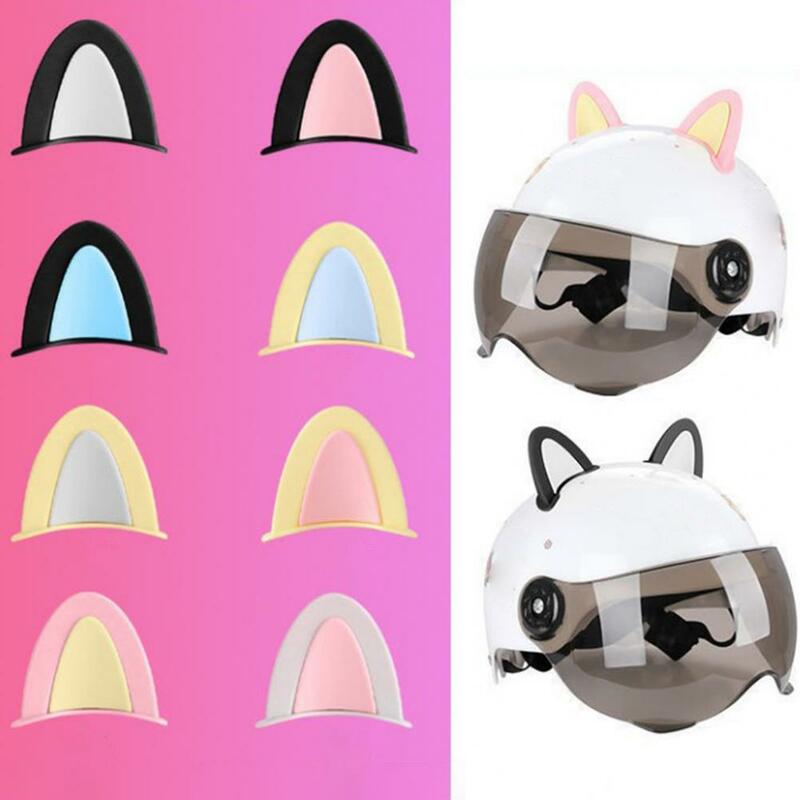 Oreilles de dessin animé animal mignon pour casque de moto, décoration d'oreille de chat, document vibrant, accessoires