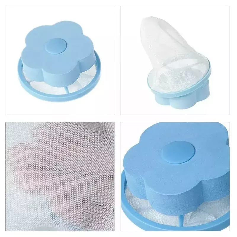 Sacchetto filtro a rete galleggiante lavatrice filtrazione lana dispositivo di depilazione pulizia della casa palla per bucato