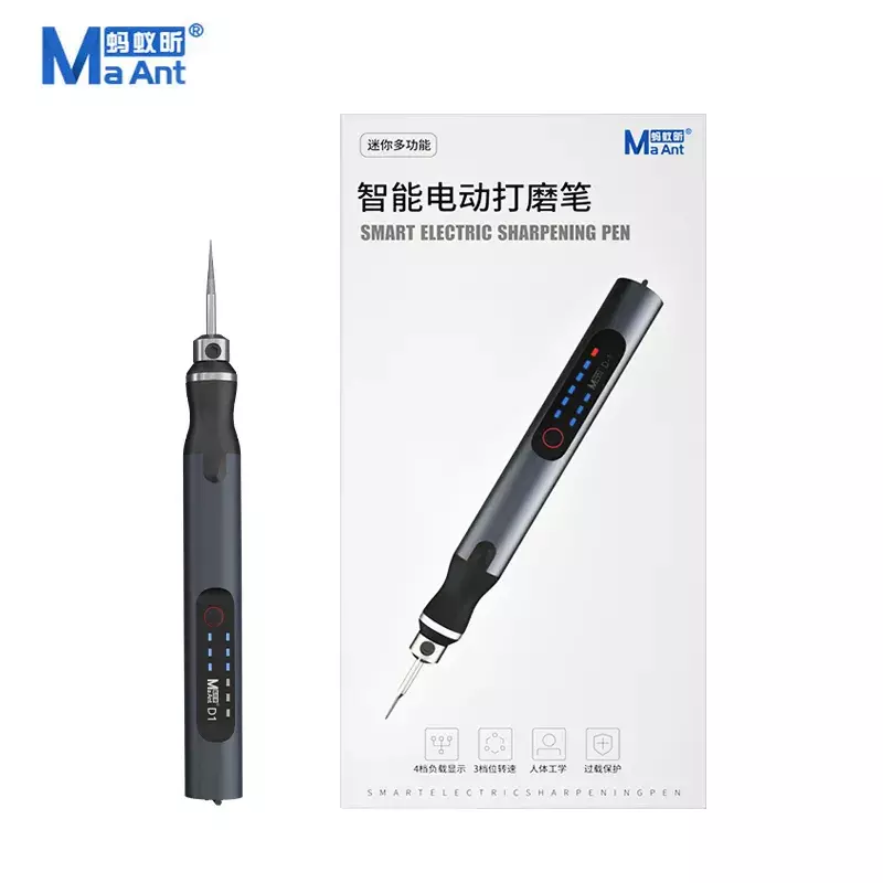 MaAnt D1 D2 penna abrasiva elettrica ricarica intelligente penna per incisione telefono CPU IC lucidatura strumento di taglio reticolo OCA Remover