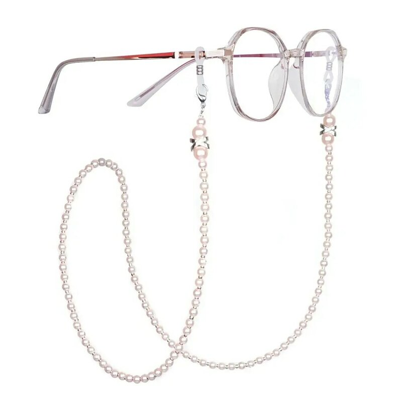 Pearl Glasses Chain Eyeglasses Sunglasses Spectacles Eyewear Beaded Chain Cord Lanyard Glasses Hanging Rope Glasses Accessories