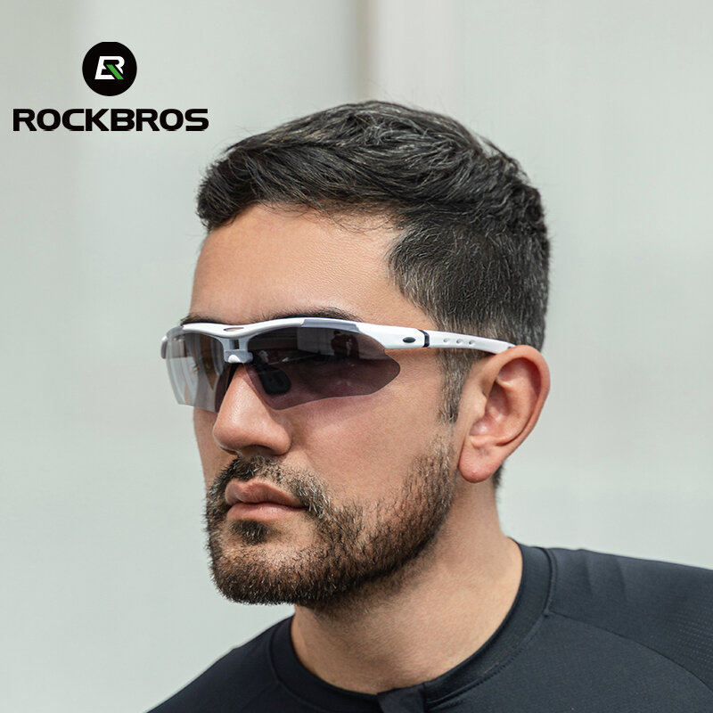 Rockbros Gepolariseerde Fietsen Bril Mannen Sport Zonnebril Road Mtb Mountainbike Fiets Rijden Bescherming Goggles Eyewear 5 Lens