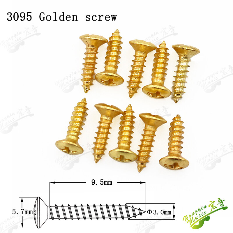 10 Pcs High Quality Pickguard Screws For Almost Guitar Bass MADE IN KOREA