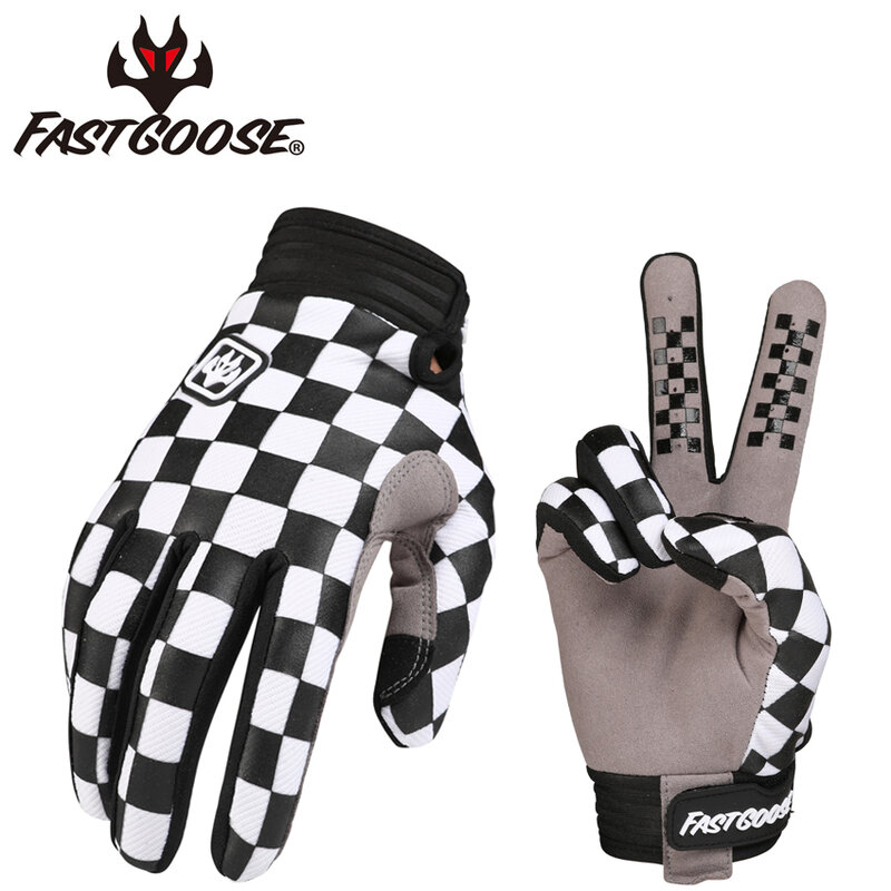 FASTGOOSE thin full-finger Motocross Gloves Bicycle Spring Autumn Summer Cycling Riding Gloves Absorbing Sweat and Wearing