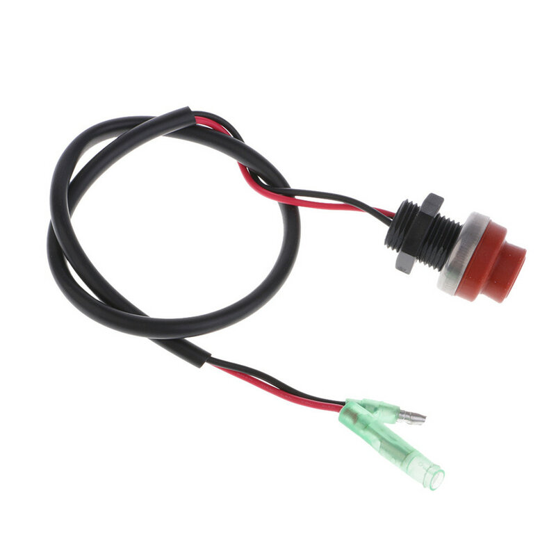 Outboard Start Stop Button, Universal, Emergency Engine Kill Switch, Keyless Waterproof, para Barcos e Barcos, 50cm Wire