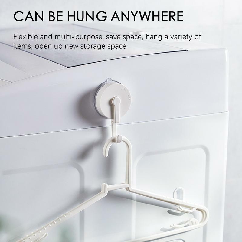 Reusable Strong Shower Suction Cup Hook Vacuum Towel Hooks Punch Free Waterproof Kitchen Bathroom Hook Robe Hook