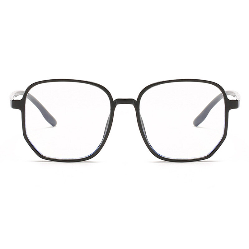 Kacamata Wanita Antik Besar Anticahaya Biru Kacamata Komputer Kantor Uniseks Bingkai Bulat Antiradiasi Kacamata Video Gaming