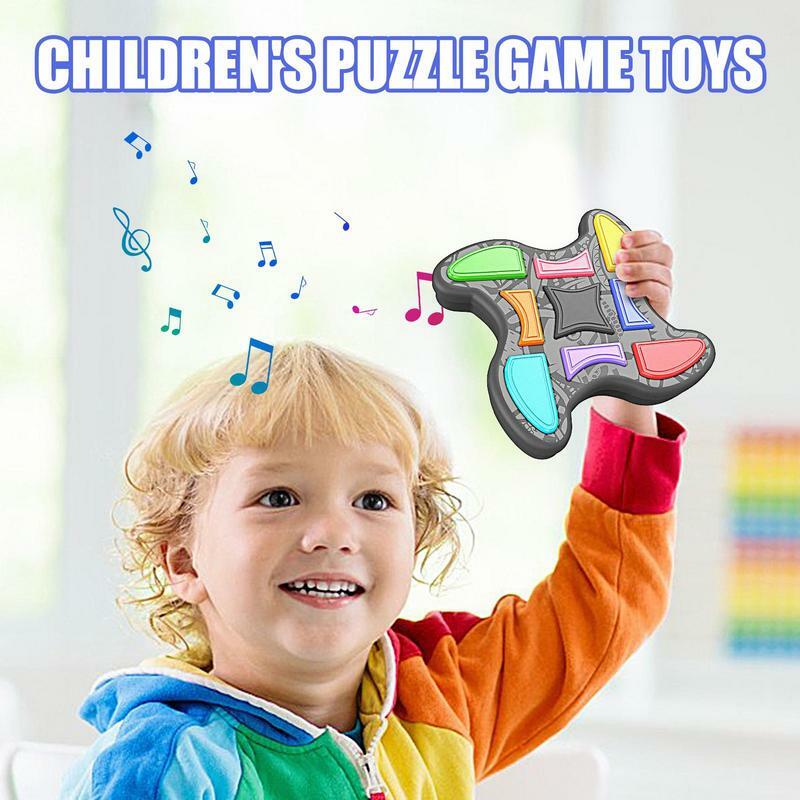 Mesin Game memori dengan lampu mainan suara pelatihan permainan interaktif mesin permainan asah otak hadiah mainan lucu untuk anak laki-laki perempuan