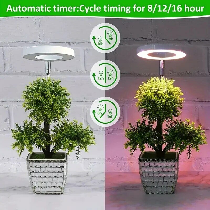 Lampa LED do hodowli roślin rośliny doniczkowe lampa wzrostowa o pełnym spektrum działania z automatycznym zegarem USB Phytolamp Greenhousse
