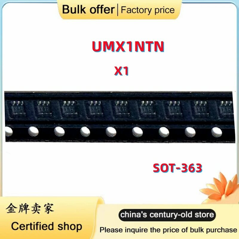 50/lotto originale UMX1NTN SOT363 UMX1N SOT363 logo :X1 per transistor per tubi di accensione Mitsubishi automobilistici