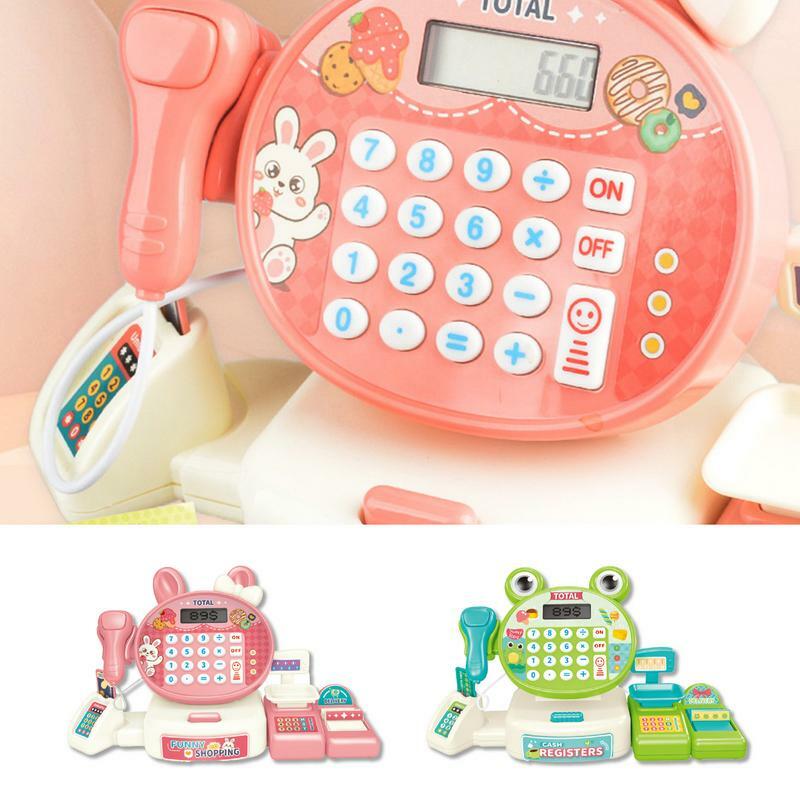 Caja Registradora de juguete para niños, juguete educativo, calculadora, tienda de comestibles