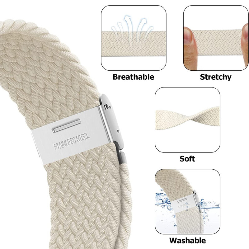 Strap For Apple watch Ultra band 49mm 45mm 44mm 40mm 41mm 42mm 40 mm Braided solo loop correa bracelet series 8 9 7 3 5 se 6 4 2