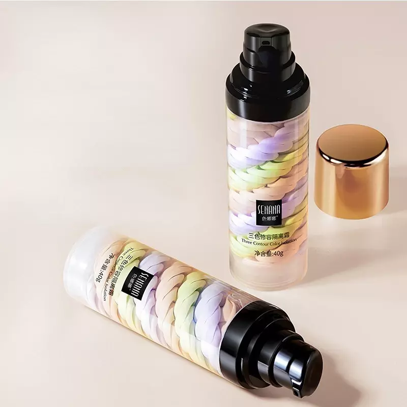 Feuchtigkeitsspendende Concealer Zwei-farbe Verjüngende Make Isolation BB Creme Make-up Basis Creme Unsichtbaren Poren Make-Up-Tool